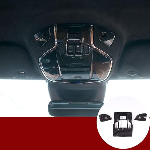 YIWANG - Cubierta para lámpara de lectura frontal, de fibra de carbono, estilo ABS, accesorio para Maserati Levante Quattroporte 2017
