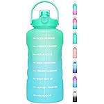 HydroPal 1 Gallon Water Bottles with Straw, 128 oz Water Bottle BPA Free Innovative 2-IN-1 Lid Gym Bottle with Times to Drink Motivational, Large for Sports Fitness Camping Water Jug 13.8X5.5 inch