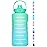 HydroPal 1 Gallon Water Bottles with Straw, 128 oz Water Bottle BPA Free Innovative 2-IN-1 Lid Gym Bottle with Times to Drink Motivational, Large for Sports Fitness Camping Water Jug 13.8X5.5 inch
