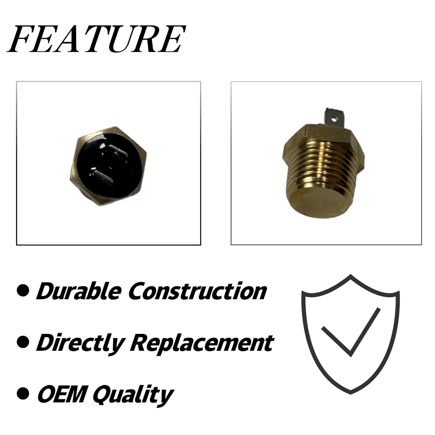 Diesel Engine Temp Sensor Switch Compatible with Ford 7.3L F150 F250 F350 F450 1983-1994 Replaces E8TZ-9E939-A Fuel Injection Temperature Sender