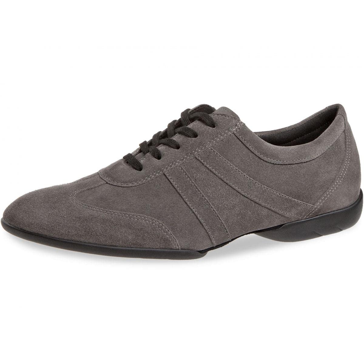 Diamant Uomini Dance Sneakers 133-325-009 - Scamosciata Grigio - Split Suola - Comfort (Wide) - Made in Germany