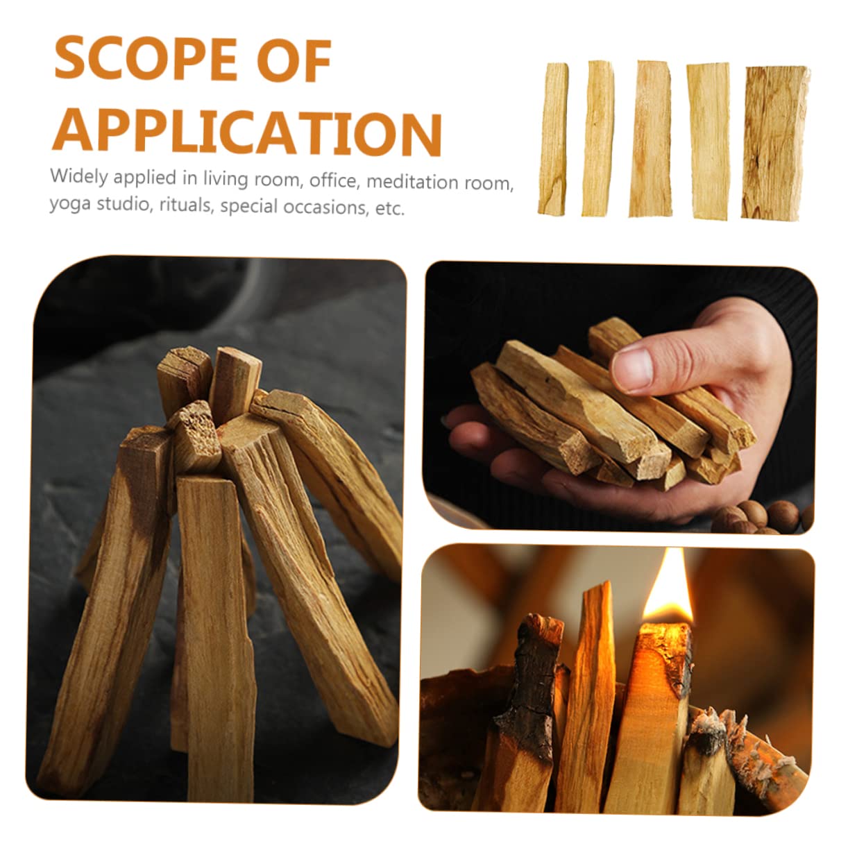 PRETYZOOM 15 Pz Bastoncino Di Incenso Naturale in Legno L'incenso Dell'occidente Kit Sfumatura Kit Sbavature Bastoncino Per Sbavature Per Aromaterapia Di Cedro Di Legno