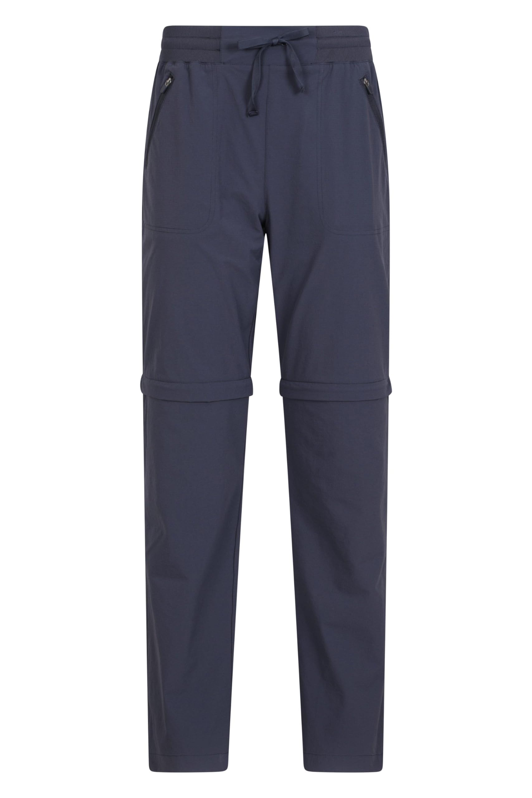 Mountain Warehouse Women's Navy 'Explorer' Short Length Lightweight Convertible Zip-Off Trousers In | Size: 14