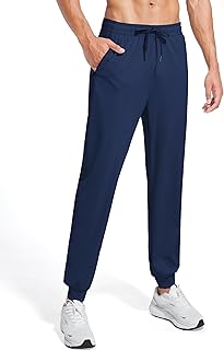 Tallemon Tall Mens Joggers 32/34/36/38 Inseam Extra Long Sweatpants with 3 Zipper Pockets Lightweight Athletic Pants