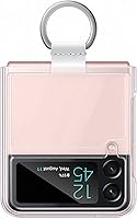 Vista 53 de AICase para Samsung Galaxy Z Flip 7 Funda Transparente con Anillo, [Anti-Amarilleo] Funda Ultradelgada de Ajuste Estrecho de PC Duro Transparente