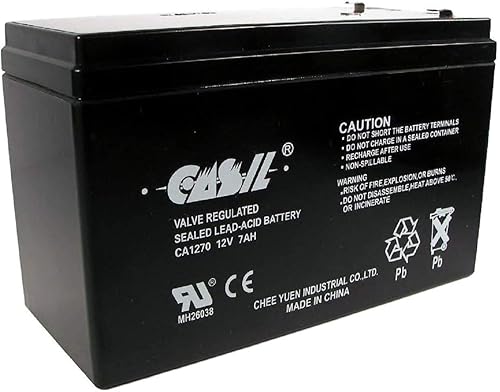 LongWay - Batería de repuesto 6FM7 12V 7Ah F1 por Casil CA1270 12v 7ah