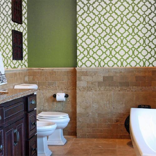 Moroccan Wall Stencil | DIY Home Decor Stencils | 10 mil | Paint Stencil for Walls, Furniture, Floors, Fabric
