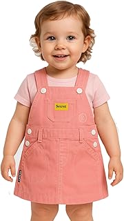 Baby Girl Suspender Skirt – Toddler Pinafore Dress – Soft Overall Skirt – Ages 3 Months to 4 Years – Multiple Colors (Top Not Included) (Thomas Kids & Splendor)