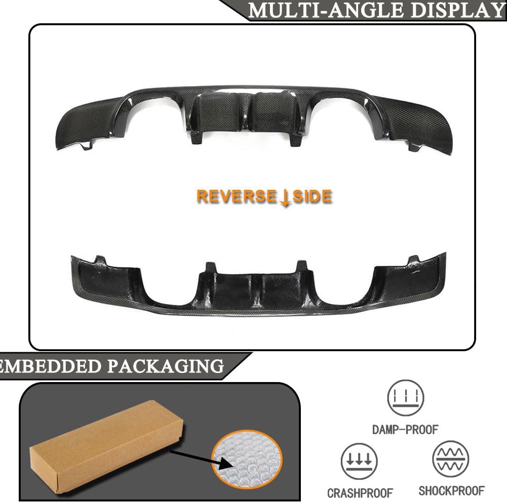 Carbon Fiber Rear Diffuser for BMW 3 Series E90 M3 2009-2012 4Door Customized Rear Lower Bumper Lip Spoiler Body Kit Factory Outlet (only for E90 M3)
