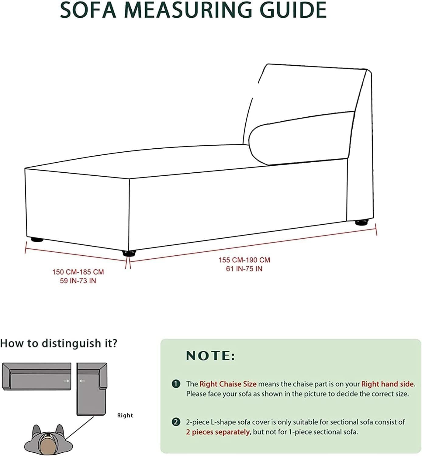 Konsilsa Velvet L-Shaped Sectional Sofa Chaise Lounge Slipcover, Soft Anti-Slip Cover with Machine Washable Feature for Couch Protector (Color : Grey, Size : Chaise Lounge(Right))