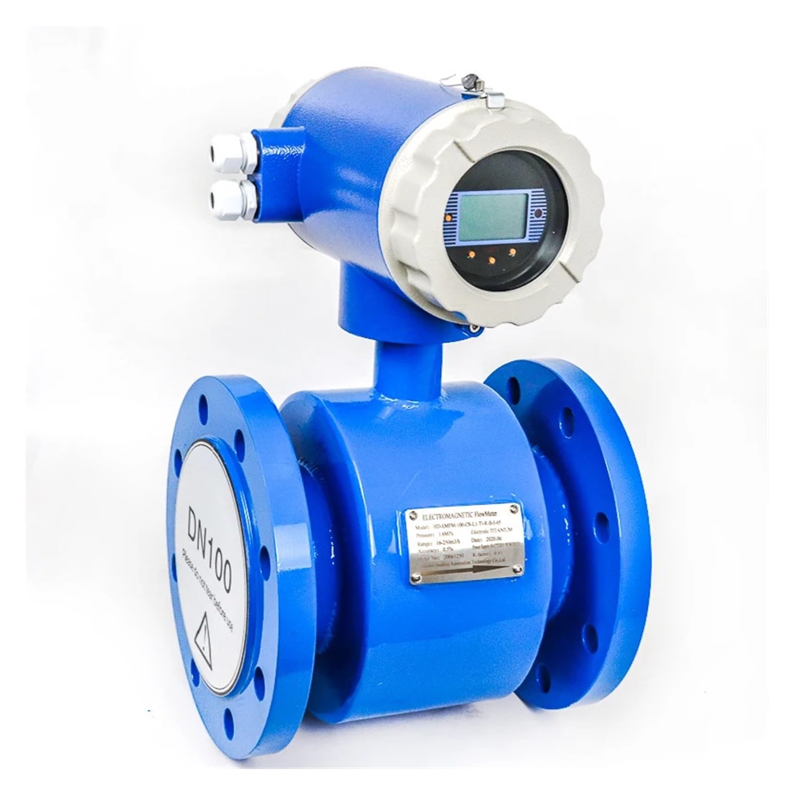 BALYDLUL 0.5% DN80 DN100 DN125 Electromagnetic Flow Meter Flange Connection 4-20mA RS485(DN80 Flange 1.6Mpa)