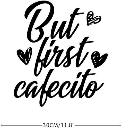 Miniatura 4 de Calcomanías de vinilo con cita de pared pero el primer cafecito motivacionales refranes inspiradores para decoración de pared del hogar escuela