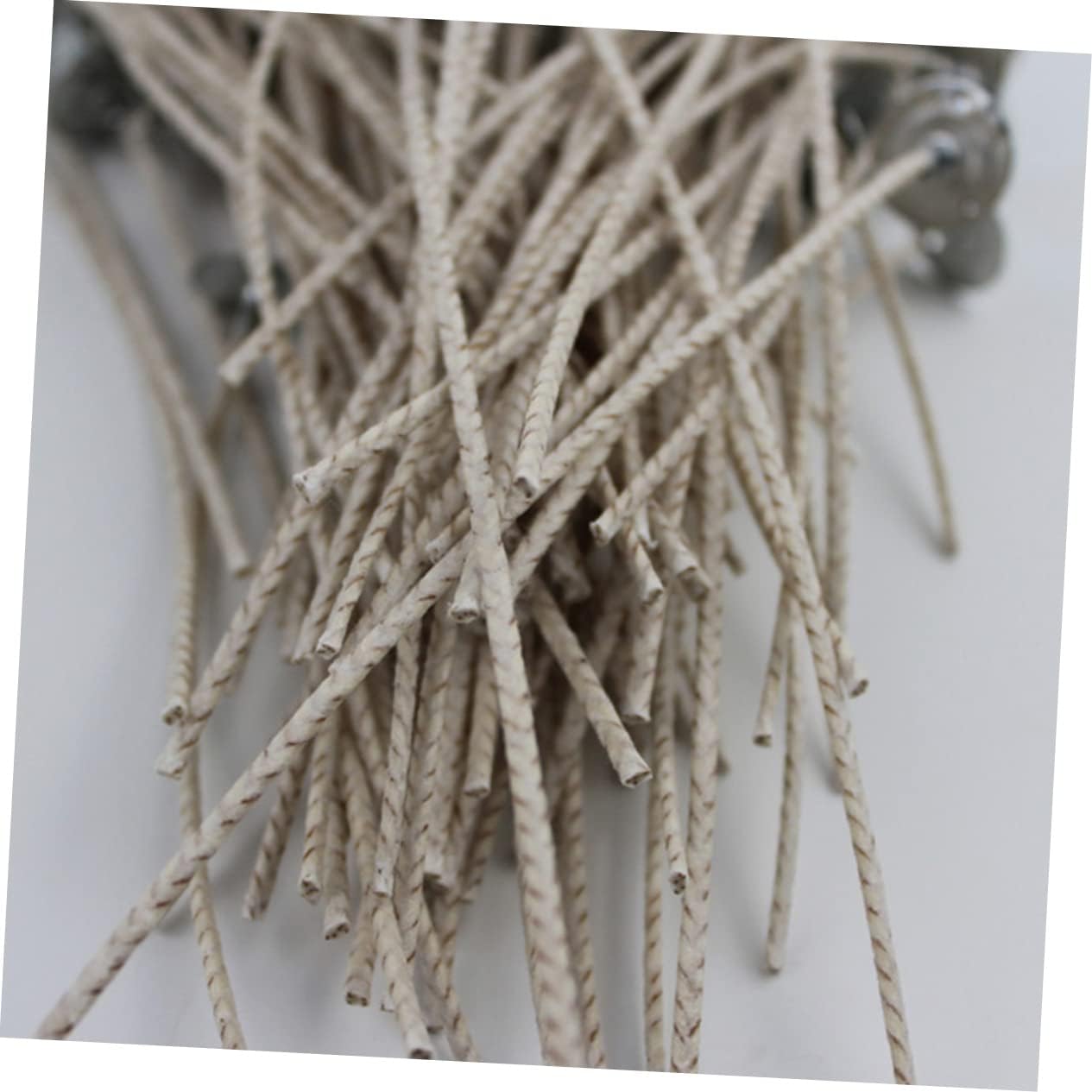 VILLCASE 200pcs Candle Wick with Tabs Cotton Wicks DIY for Candle Making Accessories for Romantic Weddings Valentines Day and Gift Crafts