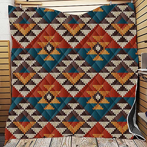 Chickw1 Böhmen Tagesdecke Bettüberwurf Gesteppt, Mikrofaser Tagesdecke Schlafzimmer Steppdecke Decke Überwurf Wohnzimmer Sofaüberwurf für Einzelbett Doppelbett (Patchwork,150x200cm)