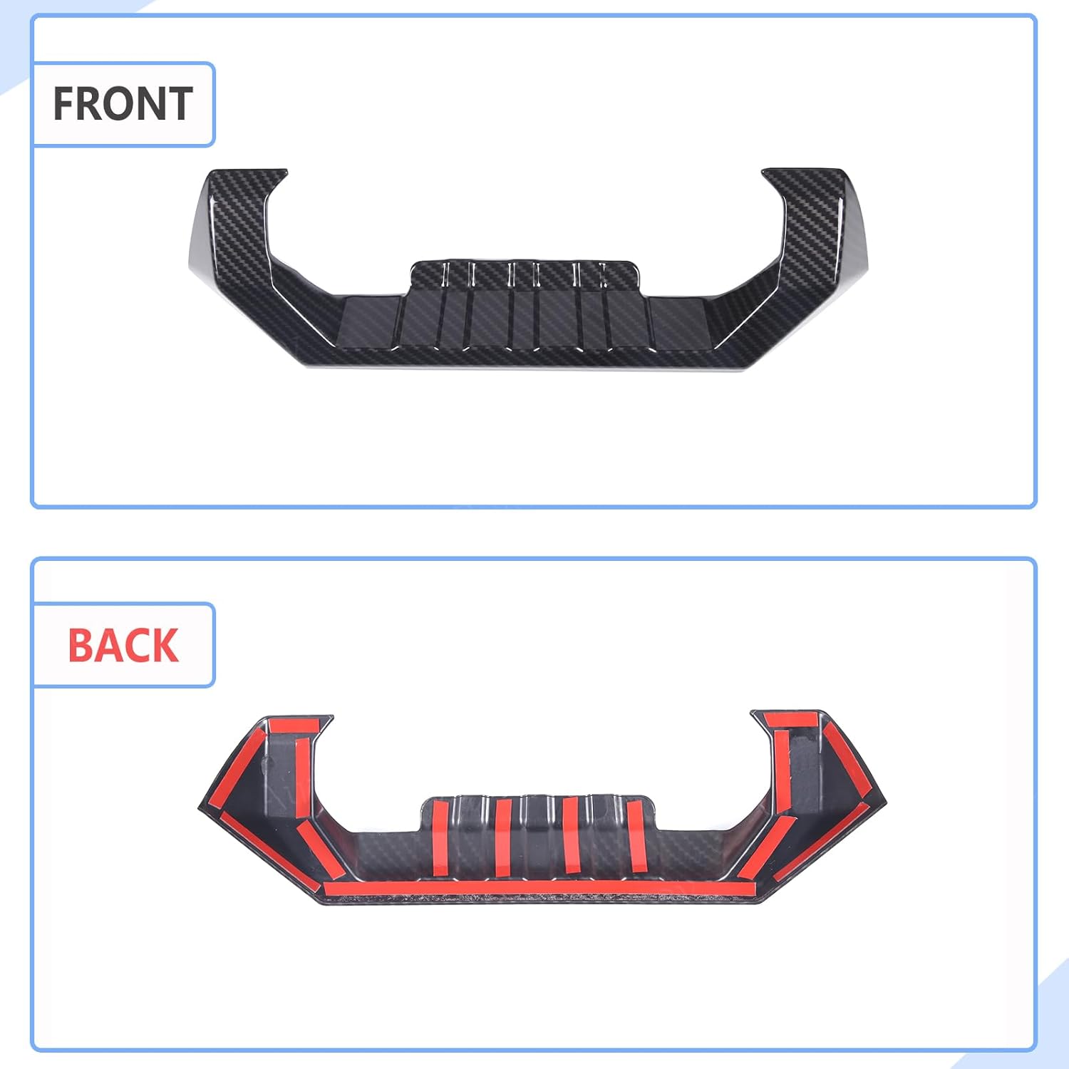 Aunginsy Car Tailgate Handle Cover Trim Compatible with Toyota Tundra 2022-2025 Pickup Rear Trunk Door Tail Gate Handle Lower Panel Scratch Protector Frame Decorative Cover ABS Exterior Accessories