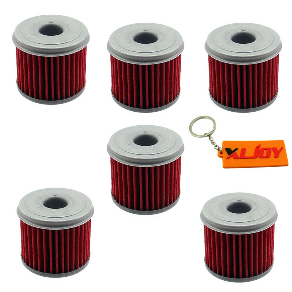 XLJOY 6 PCS Transmission Oil Filter For 750 Intergra DCT， Transmission Filter 2014-2016,CRF1000 D-G,H Africa Twin DCT， Transmission Filter 2016-2017 Motorcycle