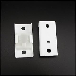 yaoqijie 10pcs Ceiling Top Clamping Side Mounted Curtain Track Rail Accessories Windows Plastic Home Window Decor Curtain Accessory Lasting (Color : 10pcs Top Clamping)