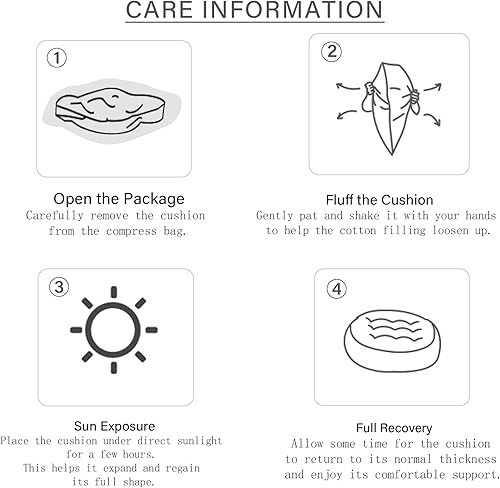 Miniatura 3 de Furlide Cojines para silla con lazos de 18 x 18 pulgadas, cojines cuadrados para sillas de comedor para interiores y exteriores, color beige, 18 x