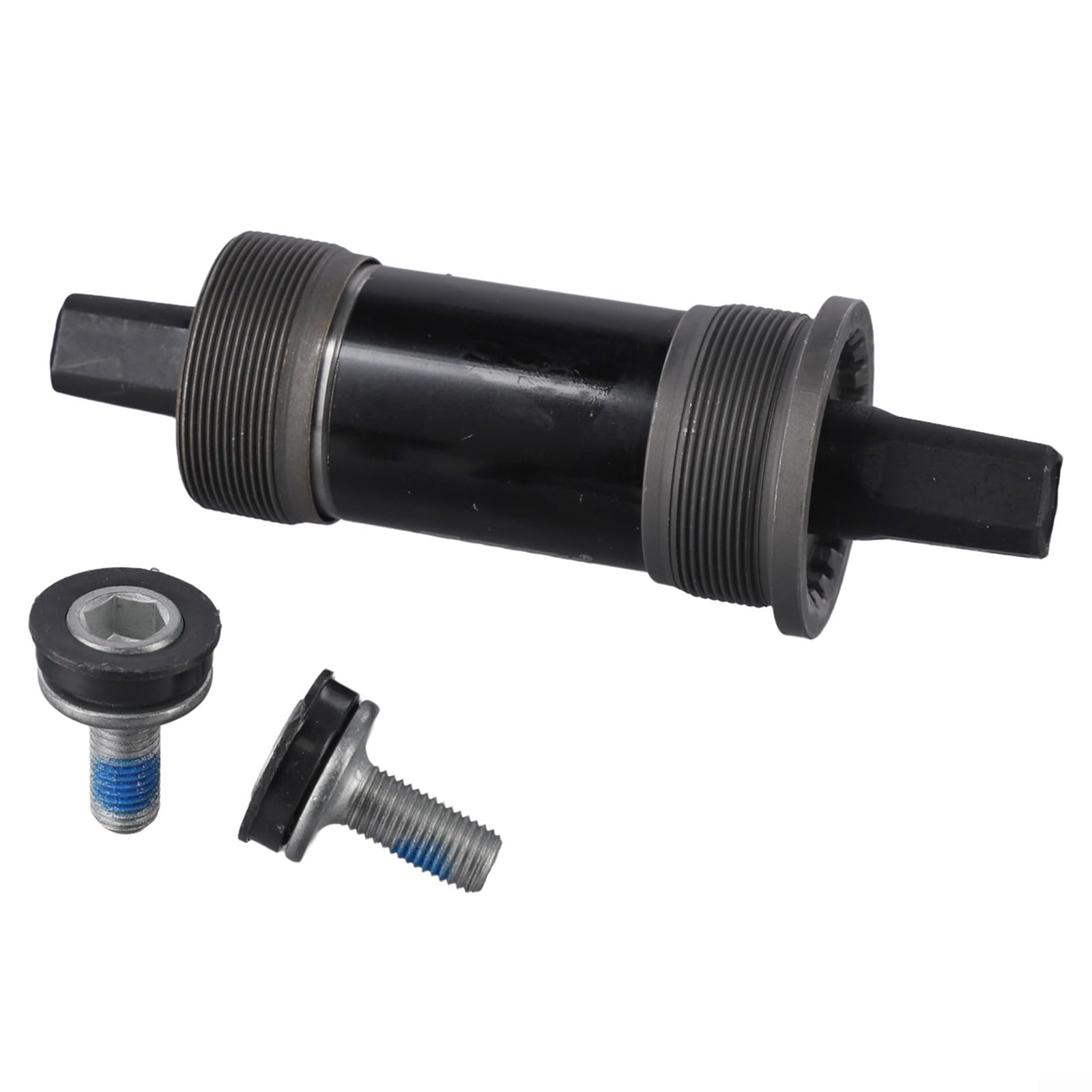Rodamiento sellado de metal para pedalier de bicicleta, agujero cuadrado de 68 mm, 1,37 x 24 T, para bicicleta de carretera, MTB, bielas, pieza de repuesto de eje negro (68 x 124,5 mm)
