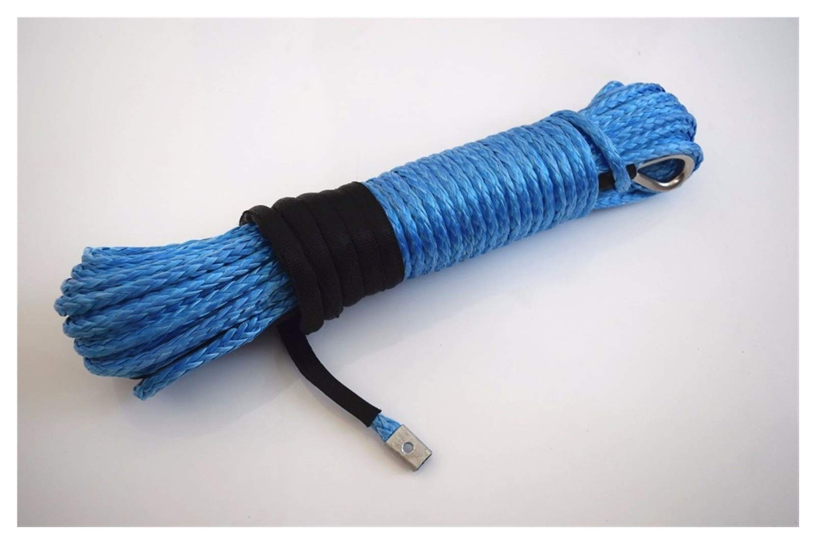 Winch Rope, Blue 5/16"*100ft Synthetic Winch Rope Cable,Replacement for,Off Road,Tow