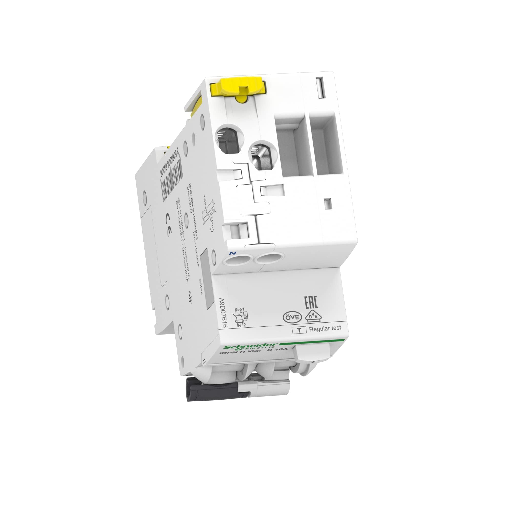 Bundle aus Schneider Electric A9D07616 FI/LS-Schalter IDPN H 1P+N 16A B 30MA TYP A + Schneider Electric Leitungsschutzsschalter ACTI9 IC60N 1P 10A B, A9F03110