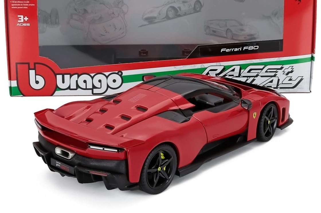 Amazon | ブラーゴ 1/18 フェラーリ F80 (レッド) 2024 | ミニカー
