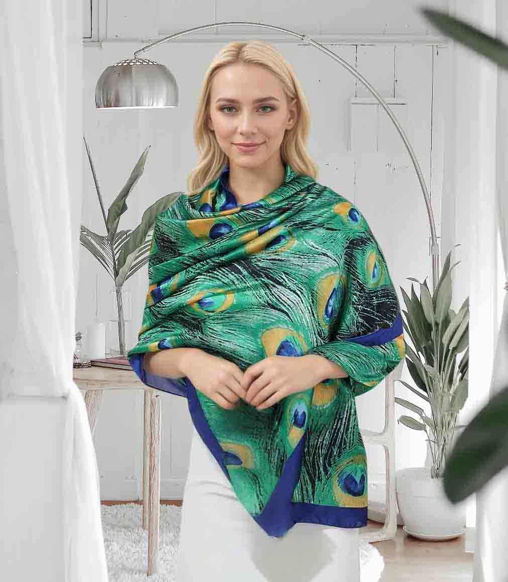 Xyueanlo Scarfs for Women Lightweight Scarves Fashion Print Floral Pattern Head Scarf Wraps Shawls - Image 3