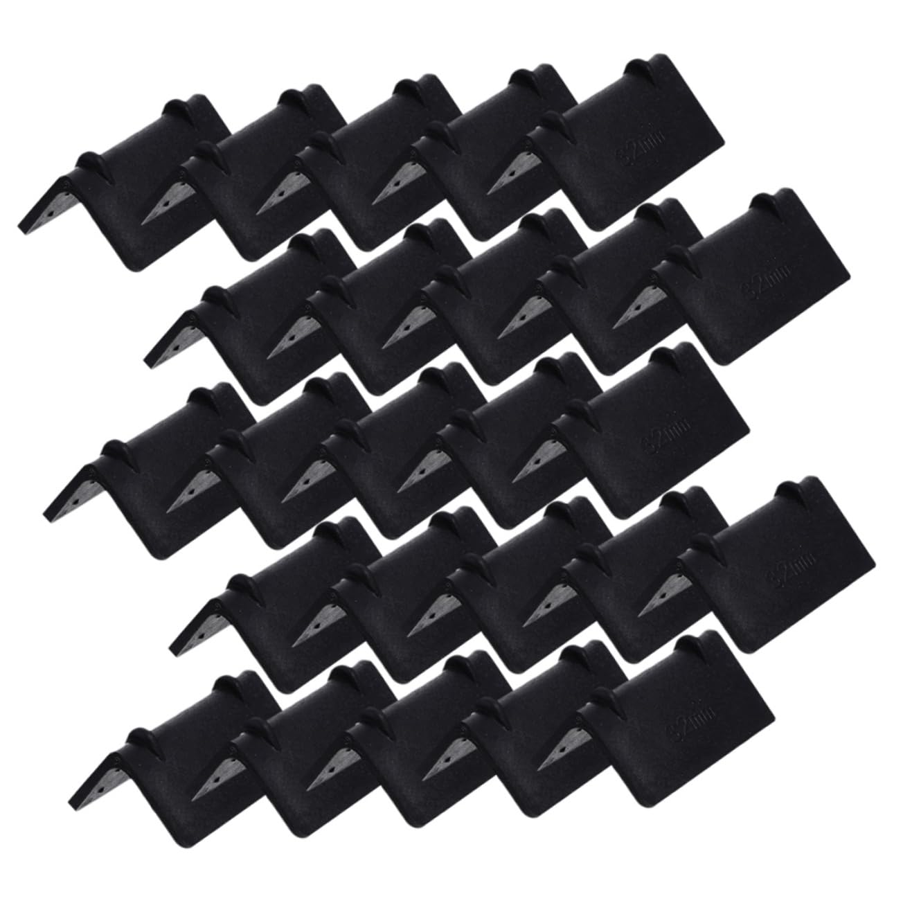 KICHOUSE 50pcs Black Plastic Corner Protectors Corner Guards for Furniture Glass Corner Protectors Shipping Corner Guards