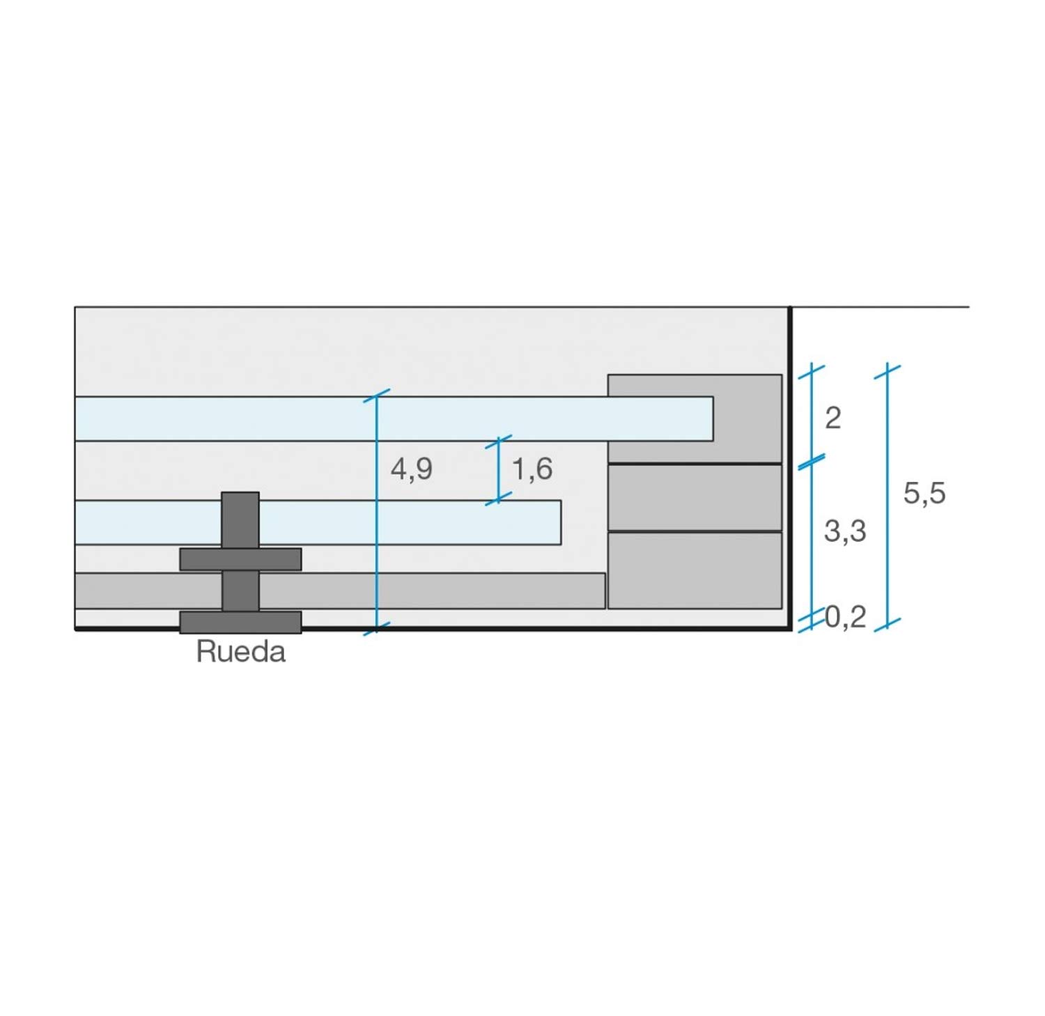 Mampara de Ducha Moderna FRONTAL CORREDERA Málaga Cromo – Fijo y puerta Corredera TRANSPARENTE – Cristal Templado 200cm Altura - Tratamiento ANTICAL y 8mm de espesor - Cromo, 185 cm