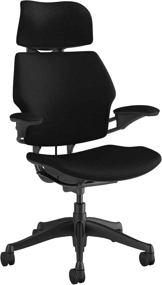 Humanscale Freedom Headrest/Fourtis Black 人間工学 椅子 オフィスチェア テレワーク（ブラック）