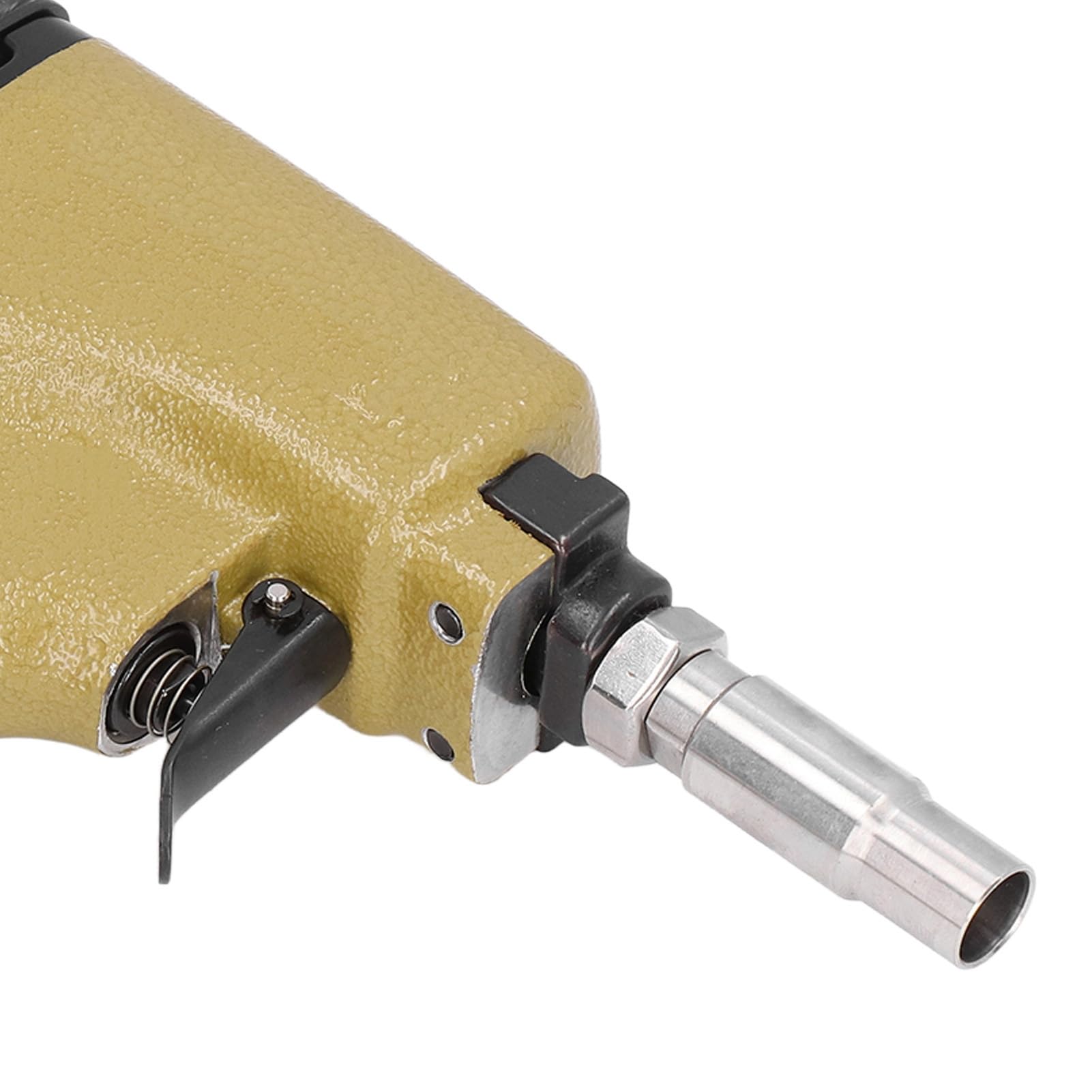 Pistolet à Punaise Pneumatique Air Power Cloueuse DéCorative Garniture Finition Pin Gun Outil 4‑7kgf/Cm³ pour Fixer les Couvertures en Tissu et en Cuir 0960