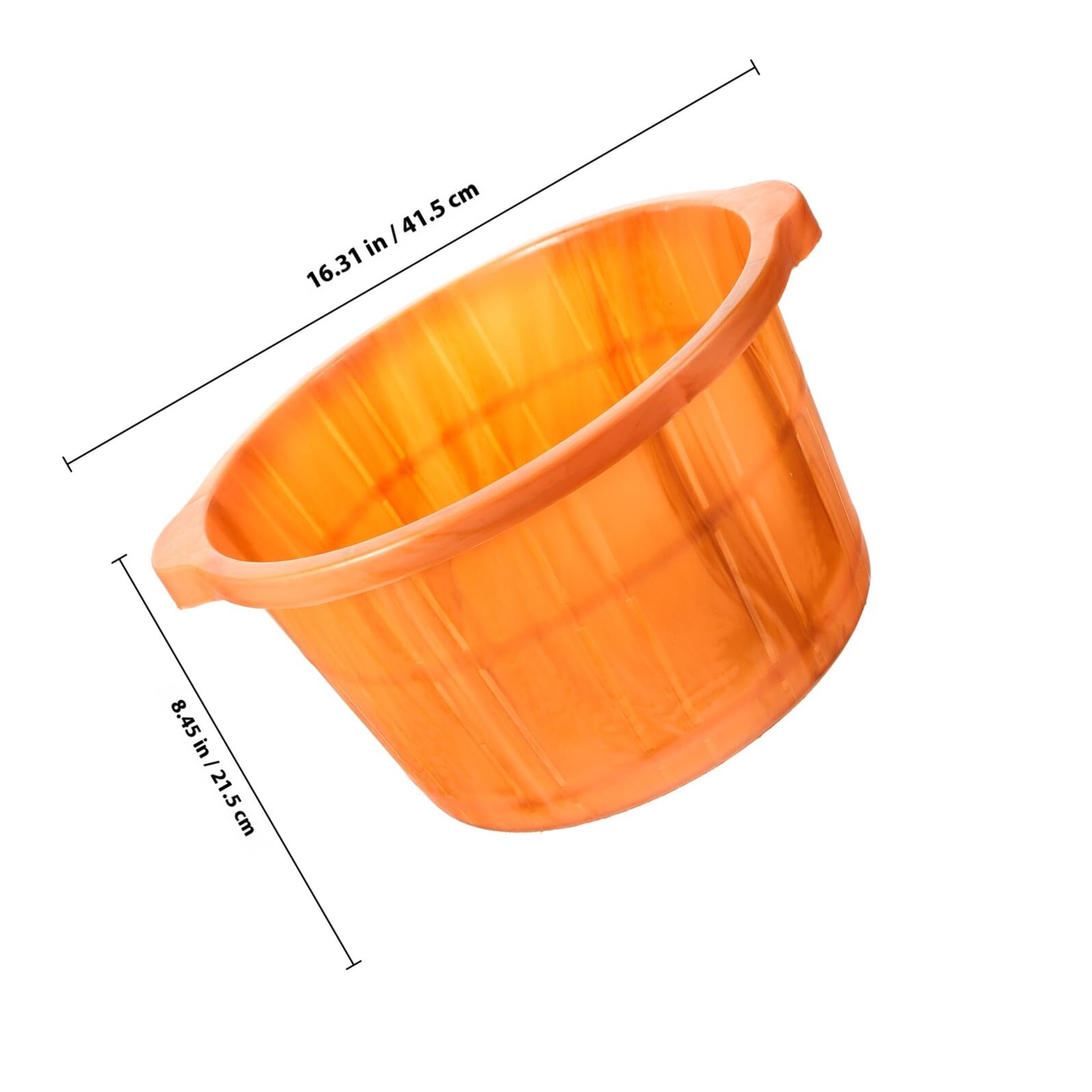 Grande Vasca per Pediluvio in Plastica Effetto Venature Legno, Vasca Idromassaggio i Piedi Spesso e Resistente, Portatile per Uso Domestico e Massaggio Plantare