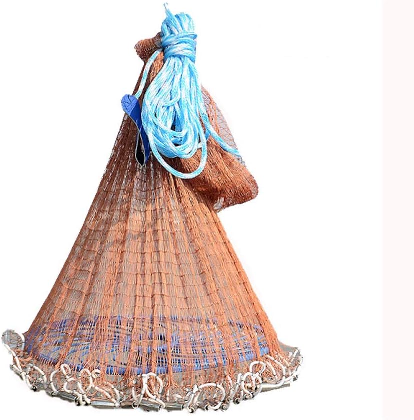 4.2M Angelnetz Handwurfnetz Mit 15m Seil - Tragbares Wurfnetz Für Köderfische