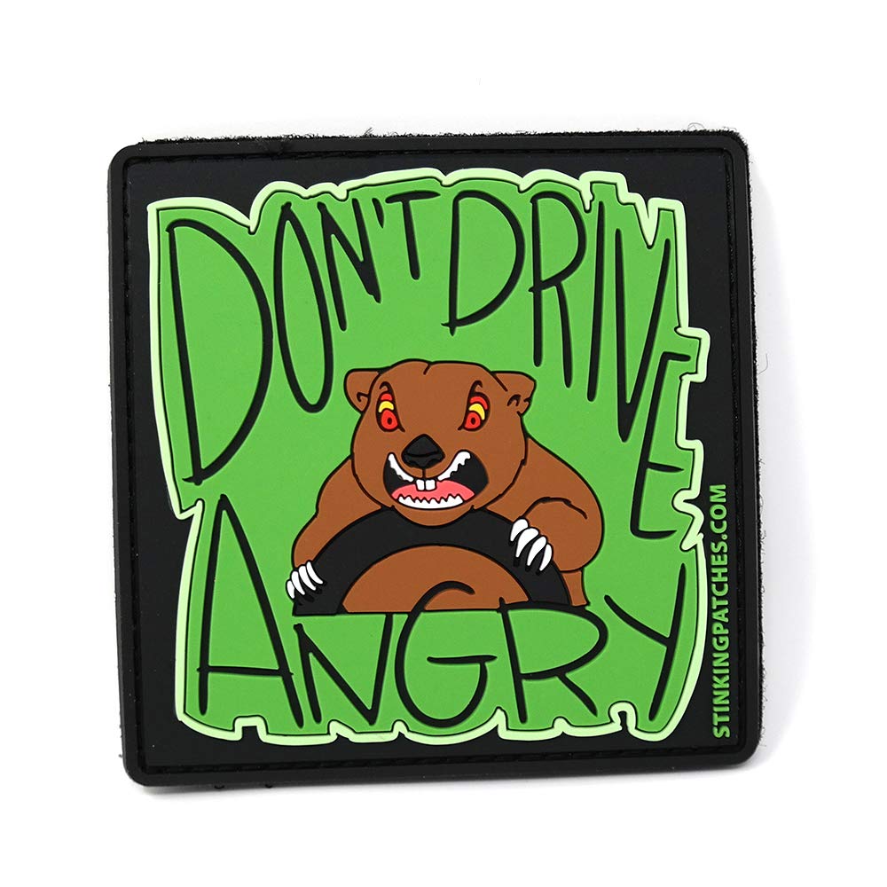 Stinking Patch Co.Don't Drive Angry PVC Tactical | Groundhog Day Inspired | Funny Morale