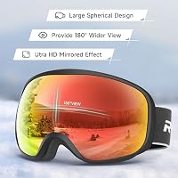 RIOROO Síszemüveg Snowboard Kettős Lencse UV Védelem Női Férfi Felnőtt 5