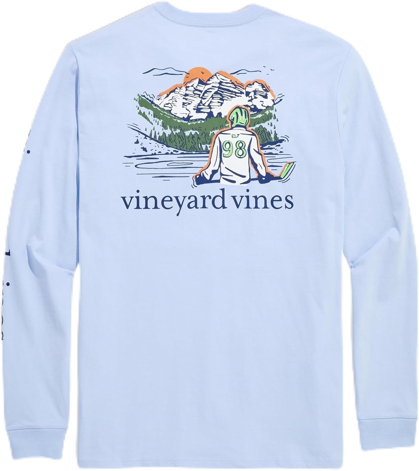 vineyard vines Men's Hockey Pond Long-Sleeve Pocket Tee