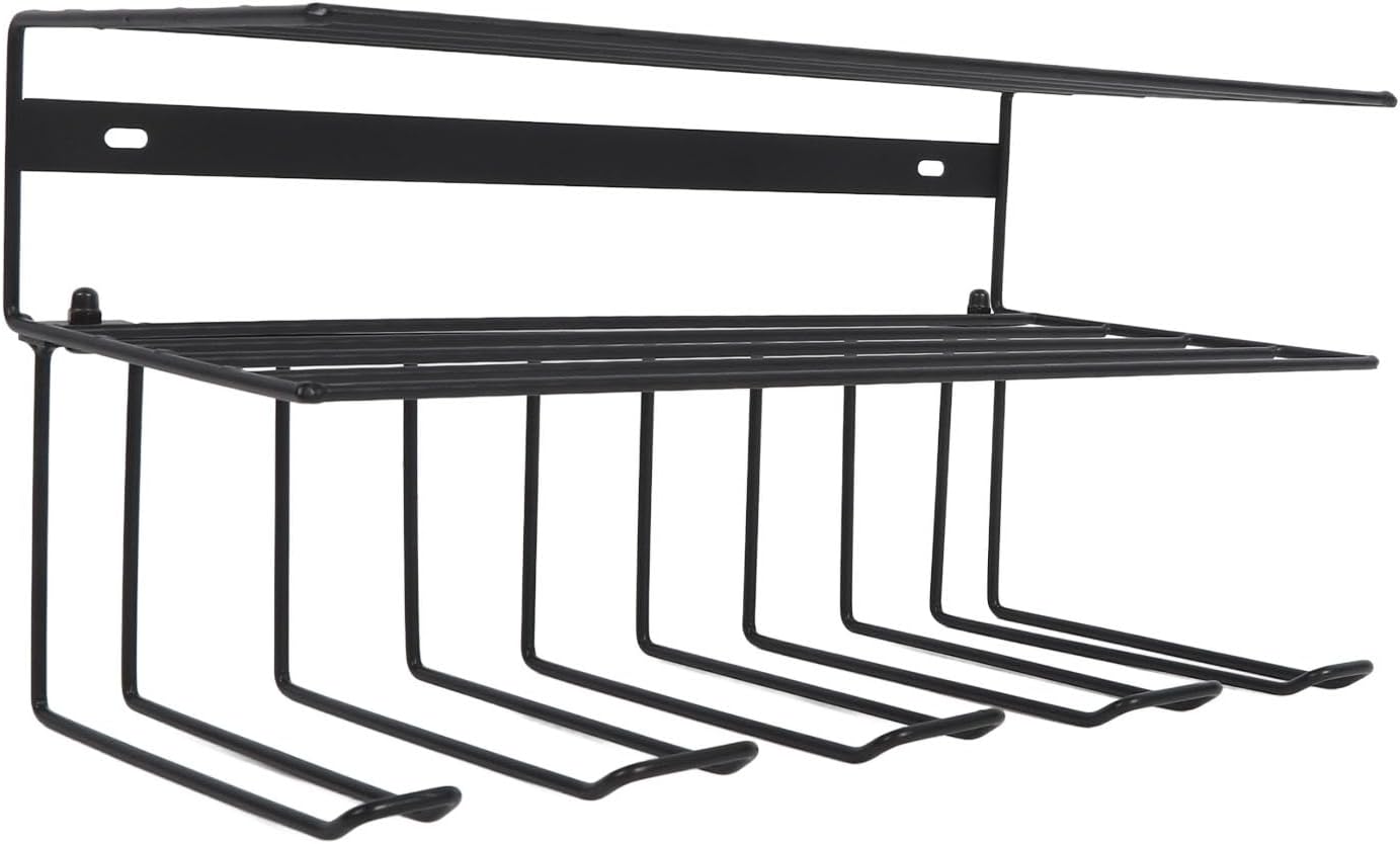 Power Drill Organizer, Wall Mounted Tool Shelf with 4 Drill Holders, Cordless Hanger Storage Rack, Heavy Duty Tool Stand, Electric Holder for Garage Organization
