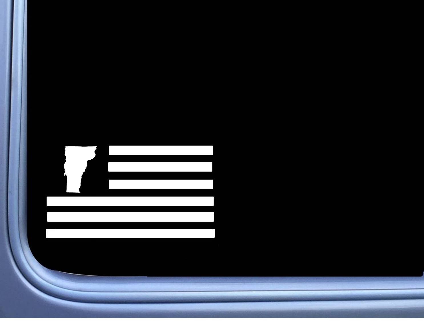 EZ-STIK Vermont American Flag M222 8 inch Sticker State Decal