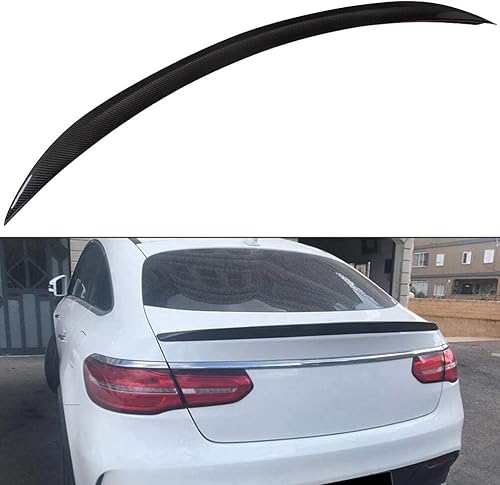 SCITOO Alerón de fibra de carbono para ventana trasera para Mercedes-Benz GLE Coupé Alerón Trasero Negro Brillante
