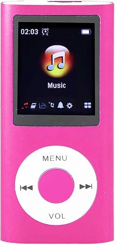 VINGVO Reproductor de MP3, mini reproductor de MP3 portátil, reproductor de música MP3, reproductor de música de 1.8 pulgadas, pantalla TFT de alta
