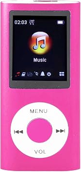 Portable MP3 Music Player with .8i TFT Screen, HiFi Sound, 7 Sound Modes, USB Charging, Music and Video Plus 8GB Card