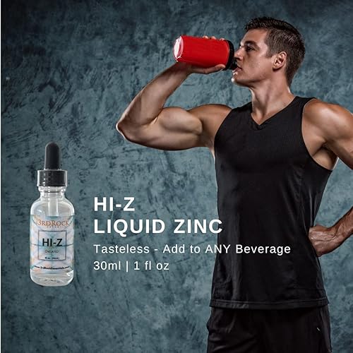Miniatura 4 de 3rd Rock Essentials HI-Z Suplemento de apoyo inmunológico de zinc  Suplemento dietético de zinc líquido natural  Cuidado personal natural (1 onza