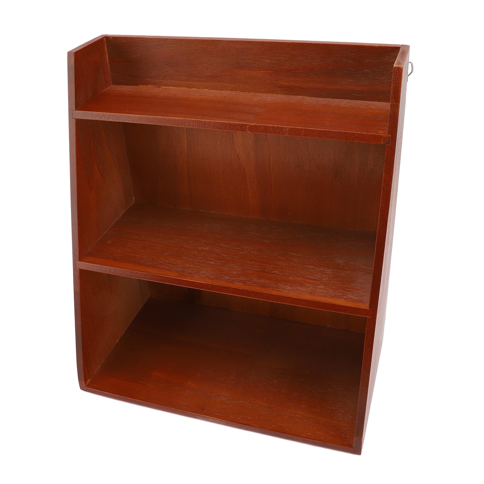 Drewniany Vintage Organizer na Biurko do Kosmetyków i Akcesoriów,