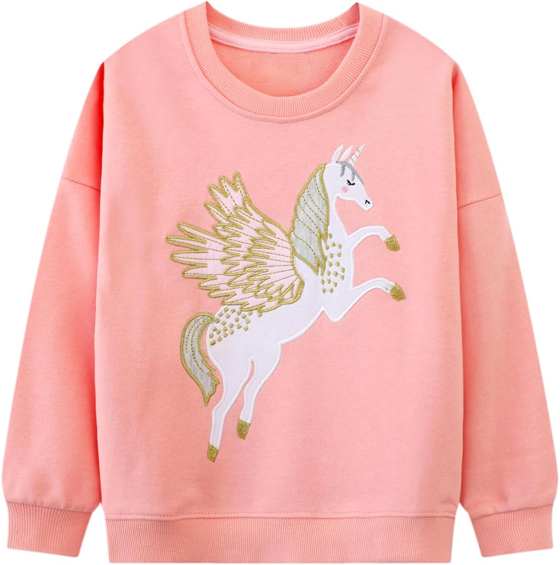 Funnymore Toddler Girl Cotton Long Sleeve Sweatshirt Christmas Clothing 2-9Y