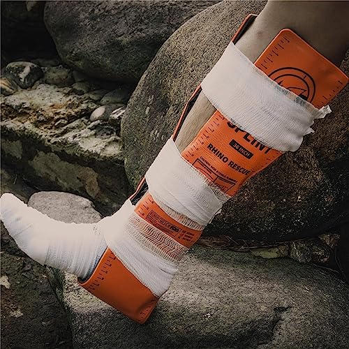 Rhino Rescue First Aid Splint 36" X 4.3" Orange-Gray, Keep Bones In Position (2, Folded) #TOP2