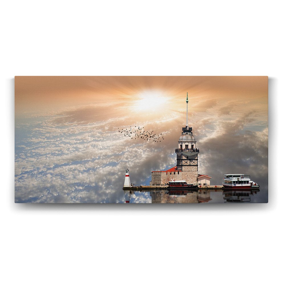 İstanbul - Kız Kulesi Tablosu - 160x80cm