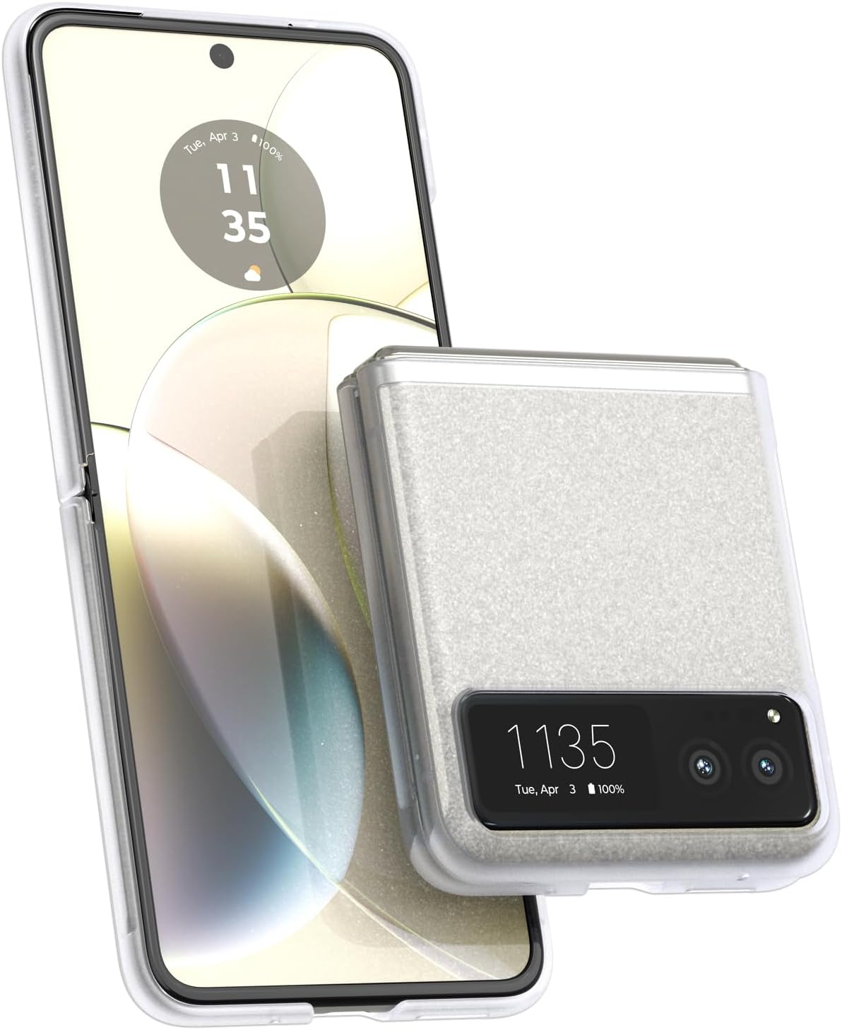 Motorola Razr 2023 / Razr 40 Frosted Case- Slim, Lightweight, Precision Fit Protection, Hingeless Shell -Summer Lilac