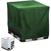 IBC Tote Cover, Heavy Duty IBC Rain Barrel Cover 275 Gallon 1000L for IBC Tank Container, IBC Tote Cover, IBC Container Cover, IBC Ton Barrel Protective Cover for IBC Water Tank Dustproof Protection