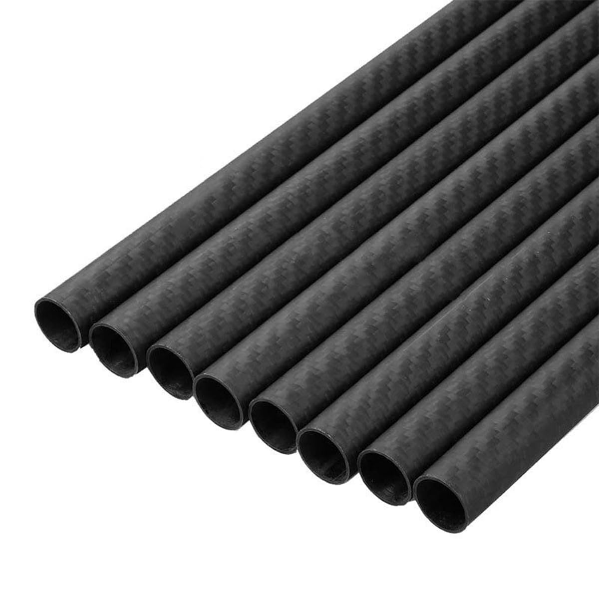 Purzen Carbon Fiber Tube Lightweight High Strength Carbon Fiber Round Tube Structural Projects,9mmx7mmx200mm