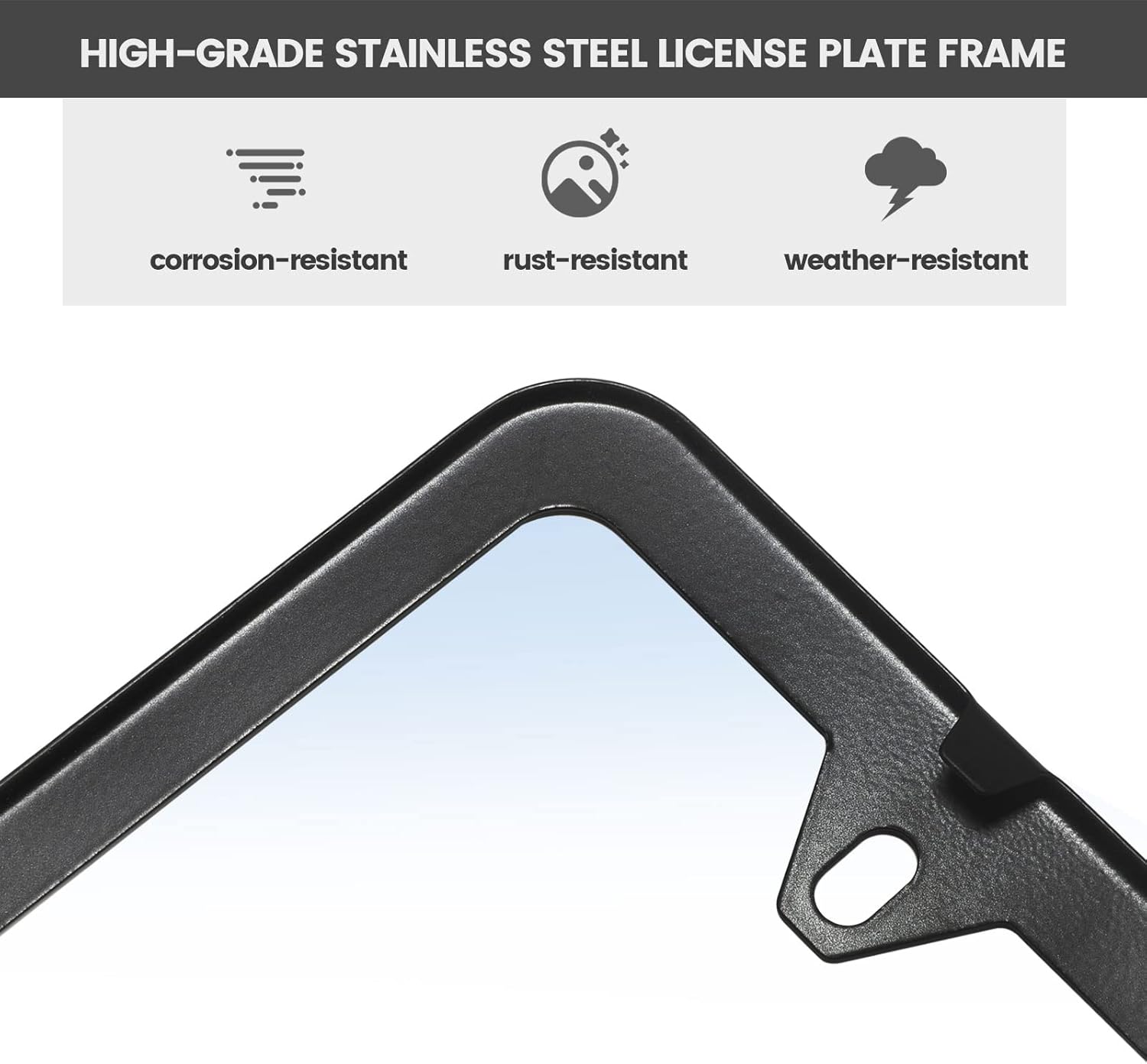 RED WOLF Rear License Plate Bracket with Anti-Theft Screws Bolt Fasteners Security Self-Tapping Stainless Steel Plate Screws Fit for BMW 1/2/ 3/5 / 6/ X Series,2002-2019 Mini Cooper Bumper Mount